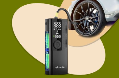 This lightweight, portable inflator is a must for all households