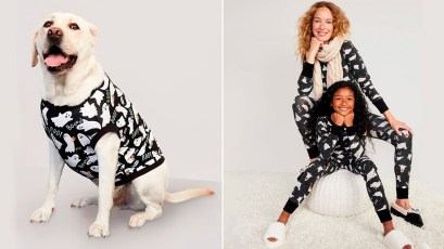 Old Navy’s Halloween collection even includes the dog