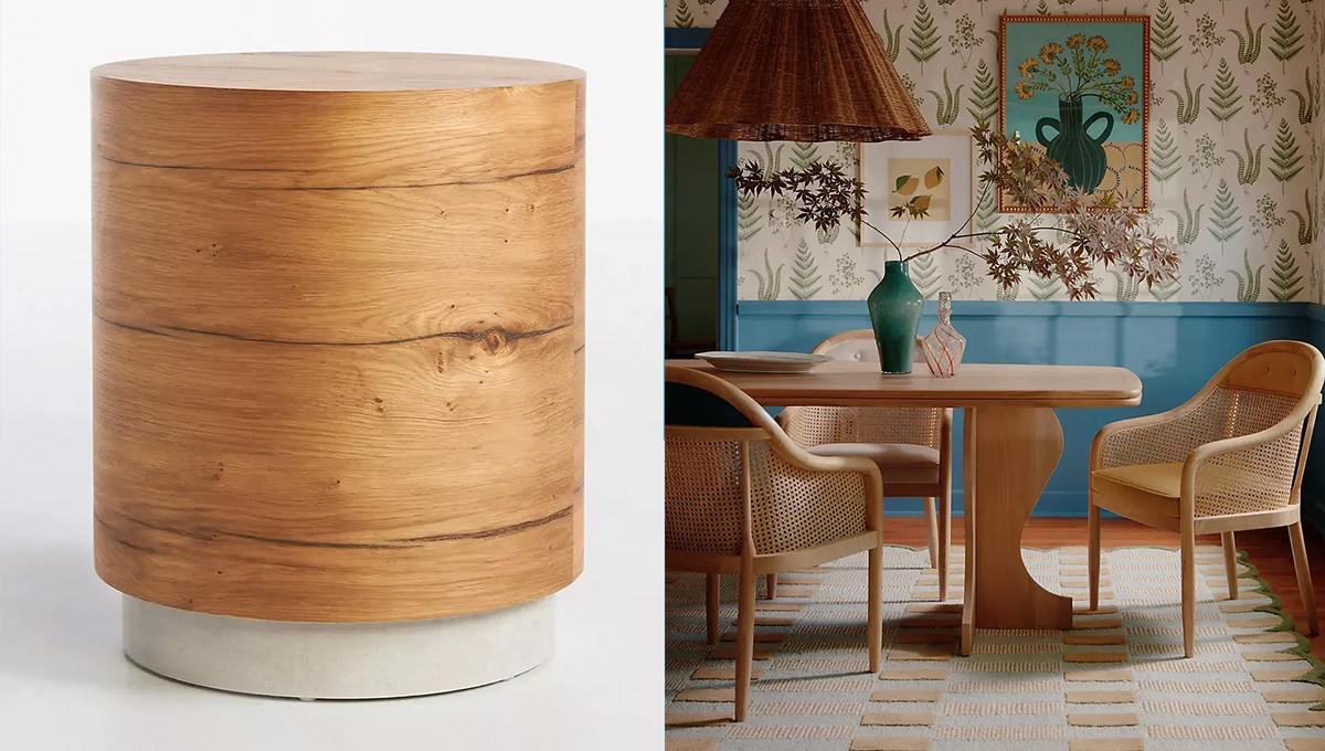 Anthropologie has huge discounts on furniture for Labor Day