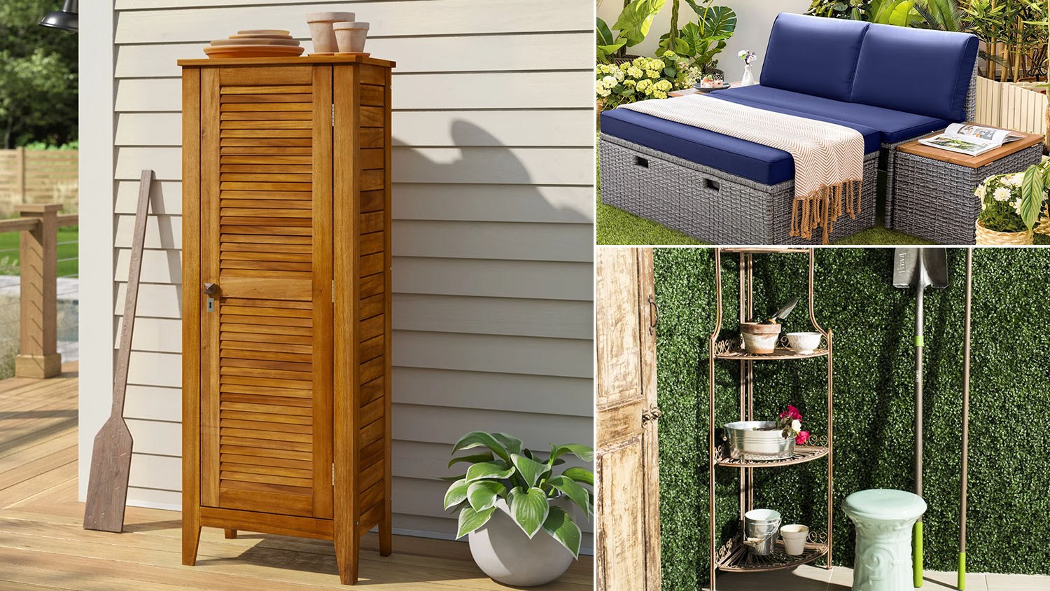 10 storage ideas perfect for small outdoor spaces
