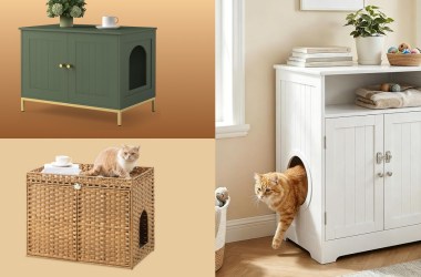 Cat box enclosures that are also shockingly chic furniture