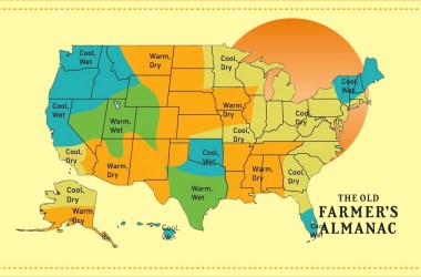 The Old Farmer’s Almanac predicts a ‘warmer than average’ fall