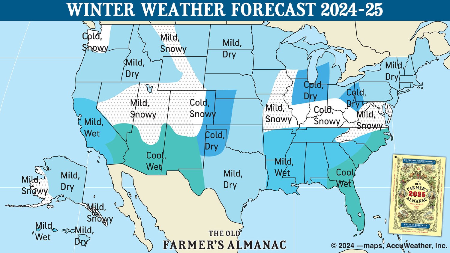 The Old Farmer’s Almanac predicts a ‘calmer, gentler winter’