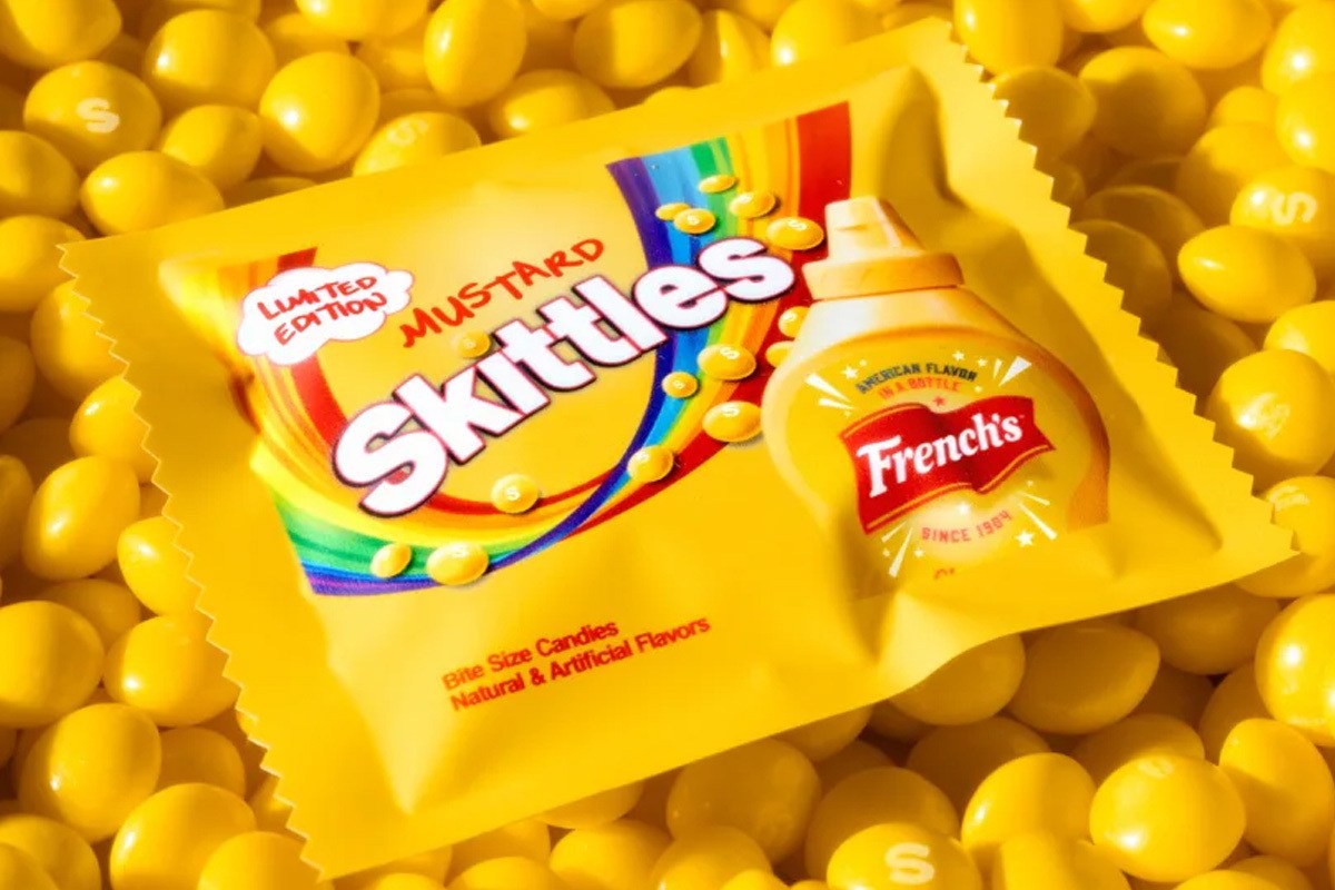 French’s raises eyebrows with debut of Mustard Skittles