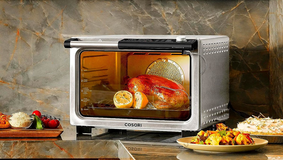 You can fit a 12inch pizza in the new Cosori air fryer