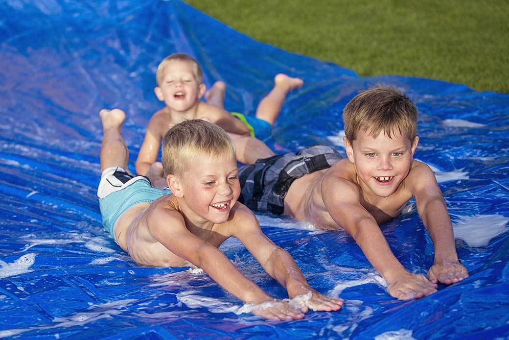 lawn water slides