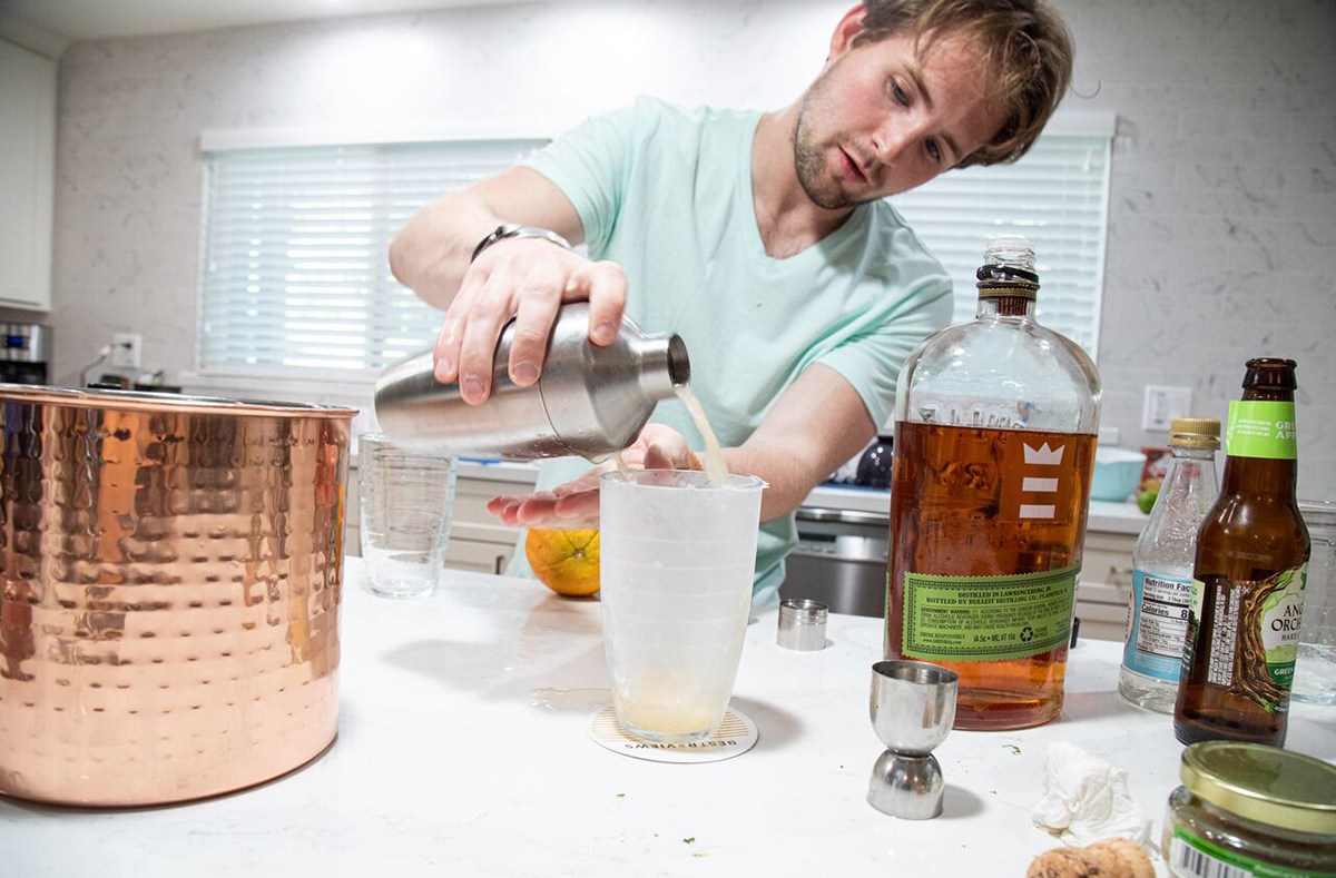 Wyndham House Cocktail Shaker Set for the Home Bar Stainless Steel