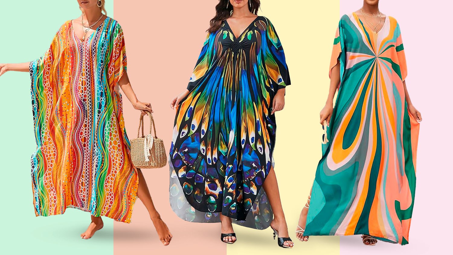 Embrace your inner Mrs. Roper with these amazing caftans