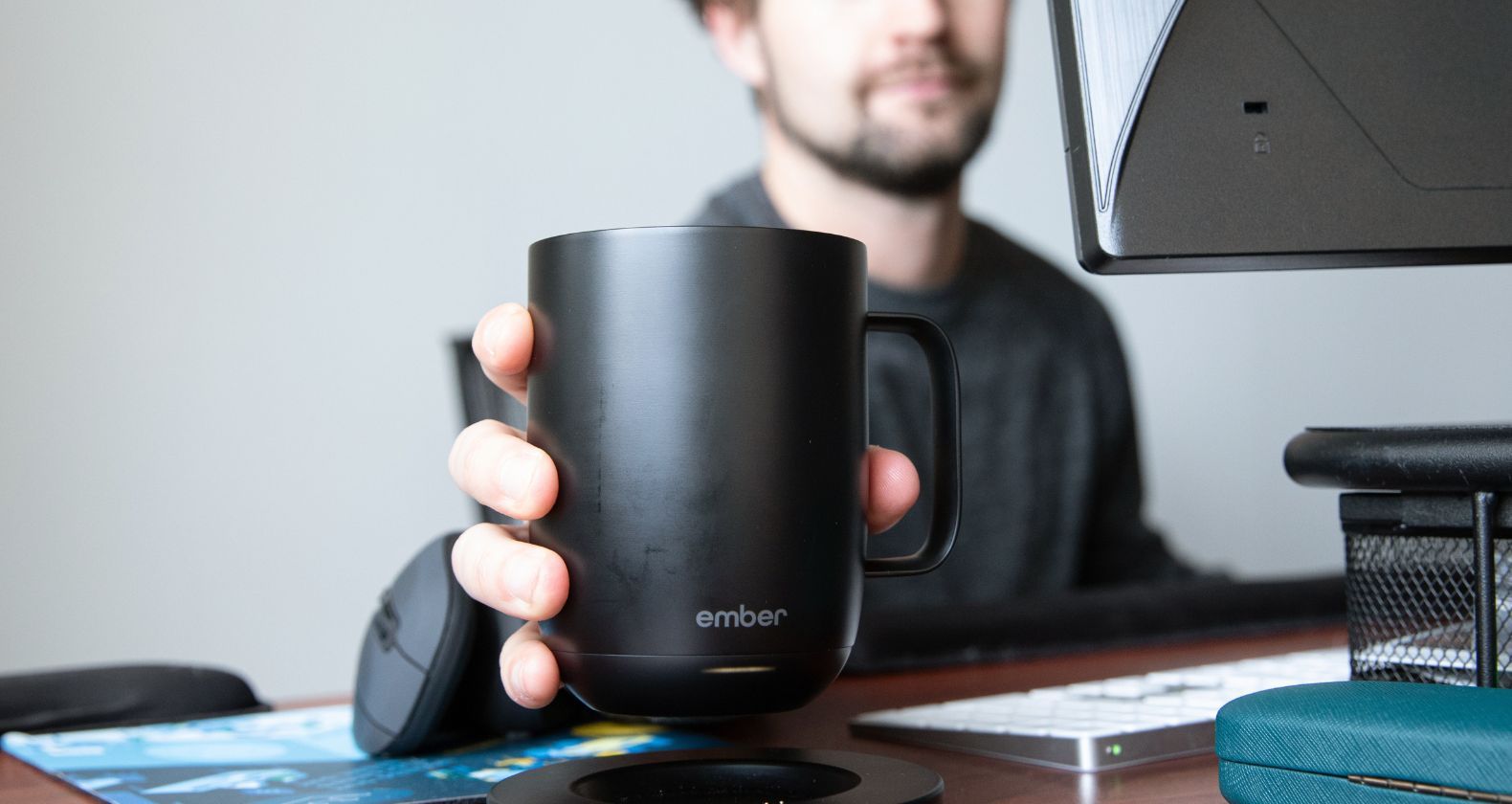 Ember temp. control smart mug with charging coaster now $120 for Prime Day  (Black or white)