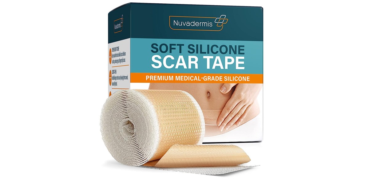 NUVADERMIS Silicone Scar Tape on white background