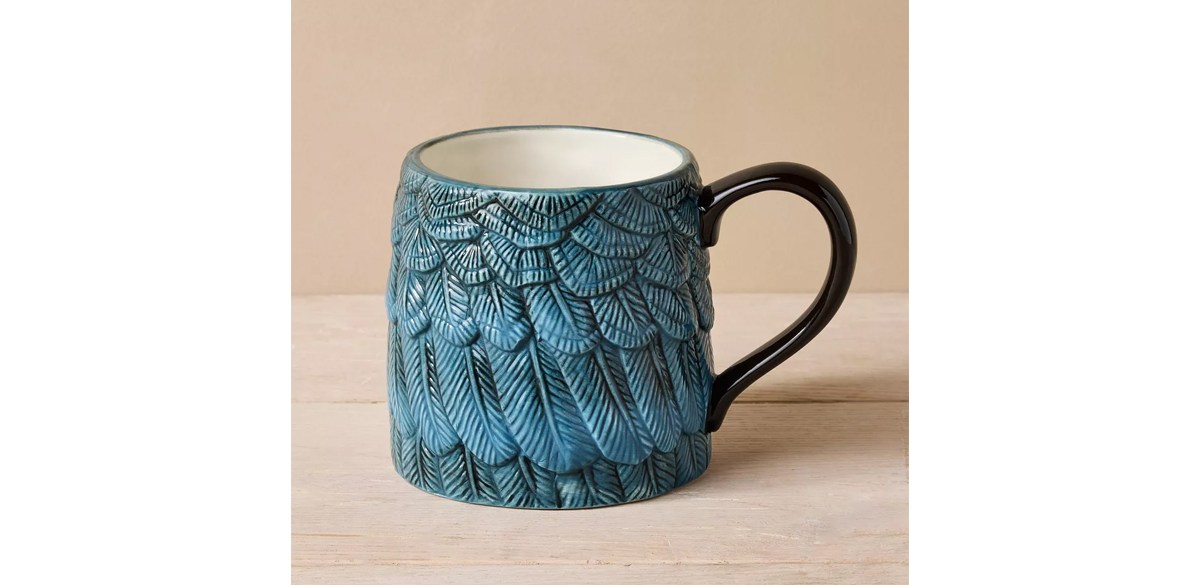 15oz Stoneware Feather Mug - John Derian for Target