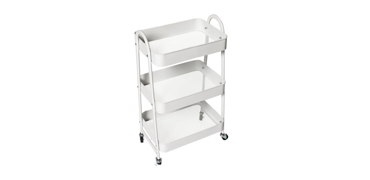 3-Tier Metal Rolling Cart