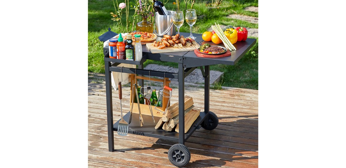 Arlmont And Co. Saaba Outdoor Grill Cart