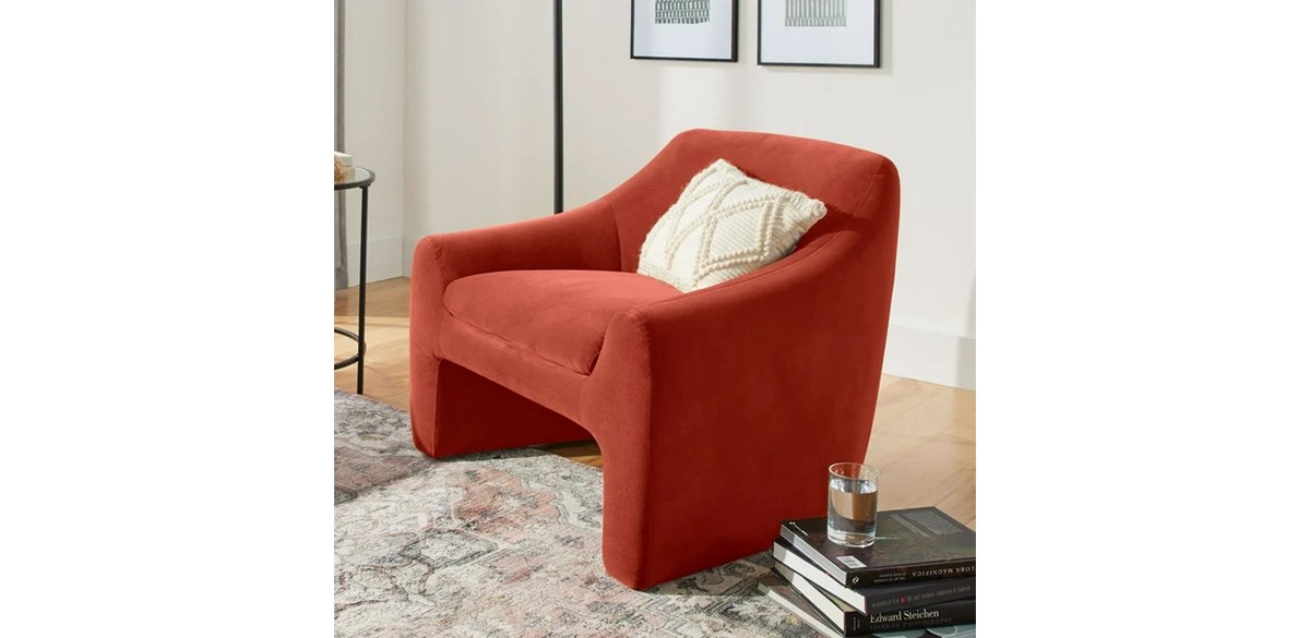 Better Homes & Gardens Emerson Curvy Velvet Accent Chair