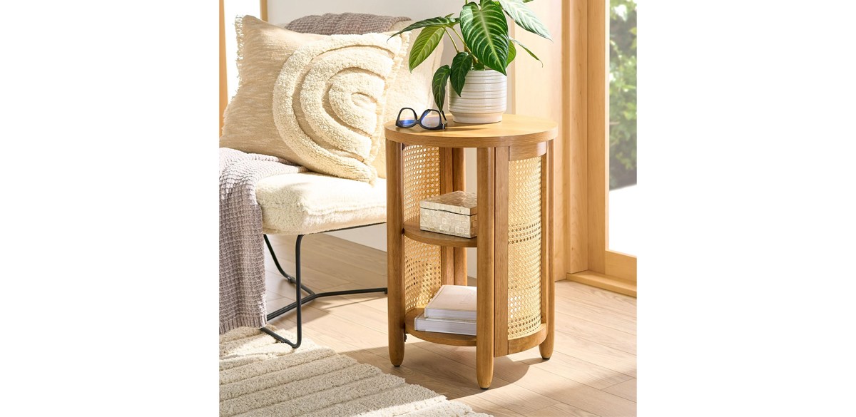 Better Homes & Gardens Springwood Caning Side Table