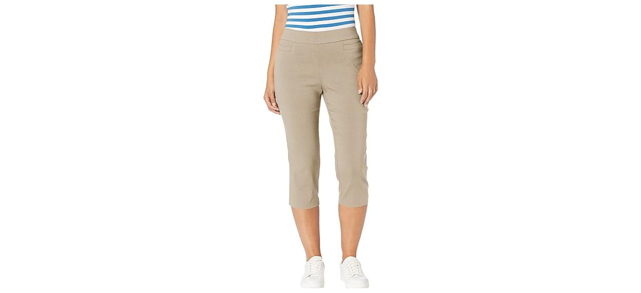 Briggs New York Womens Pull On Capri L Pocket