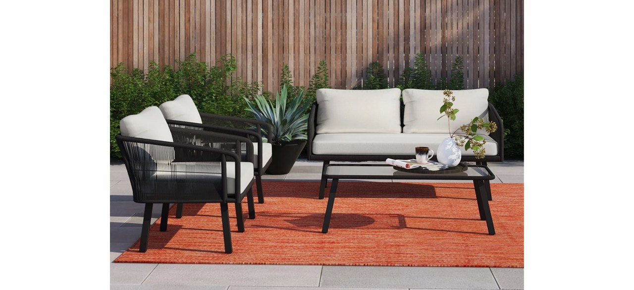 Cangelosi 4 - Person Outdoor Seating Group with Cushions