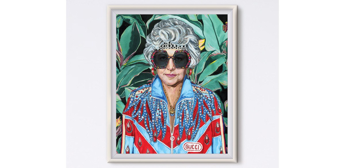 Dorothy With Glasses - Dorothy Zbornak - Acrylic Painting