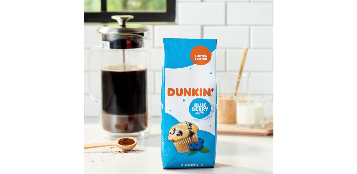 Dunkin' Blueberry Muffin Flavored Ground Coffee, 11 Ounce