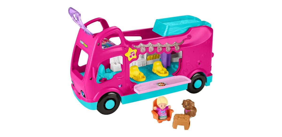 Fisher-Price Little People Toddler Toy Barbie Little Dreamcamper RV Playset