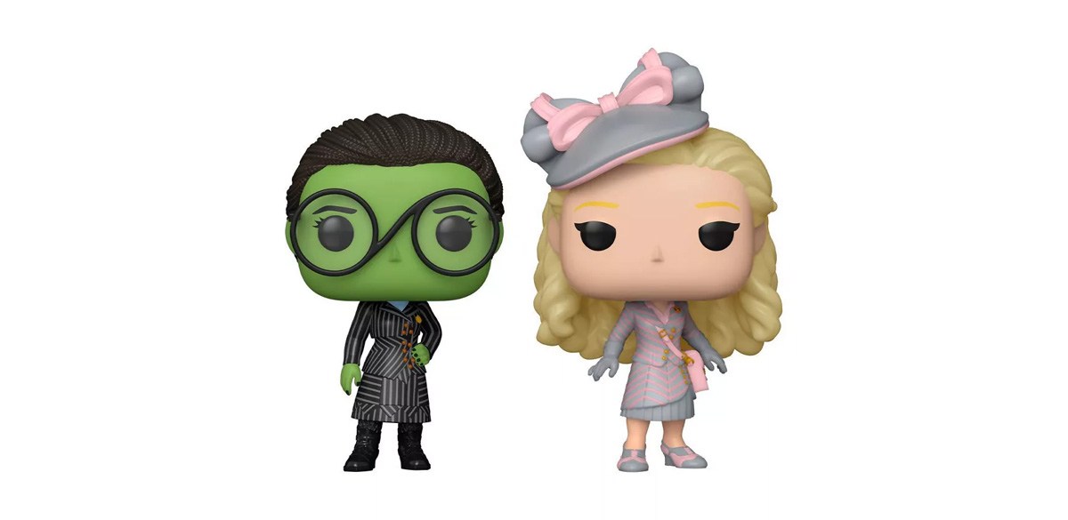 Funko POP! Movies Wicked Elphaba and Glinda in Shiz Uniform Vinyl Figures - 2pk