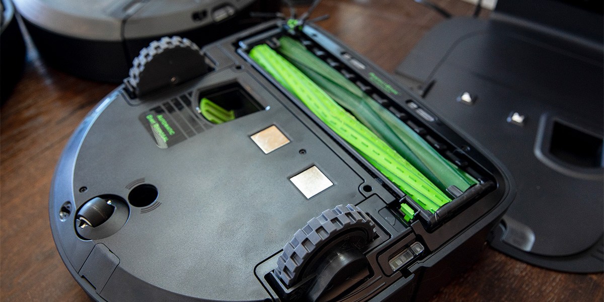Underside of Roomba