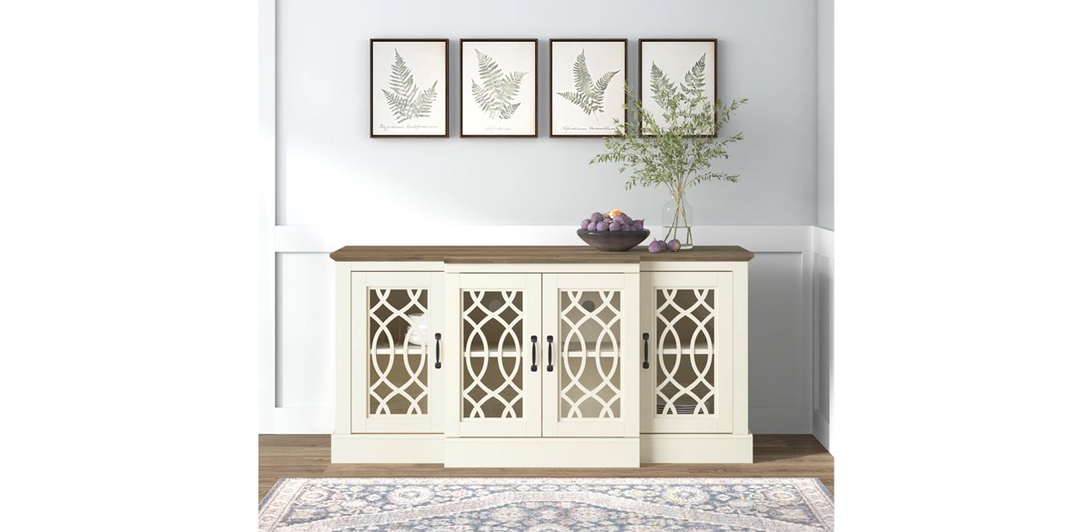 Lark Manor Ivory-Knotty Oak Allivia Sideboard