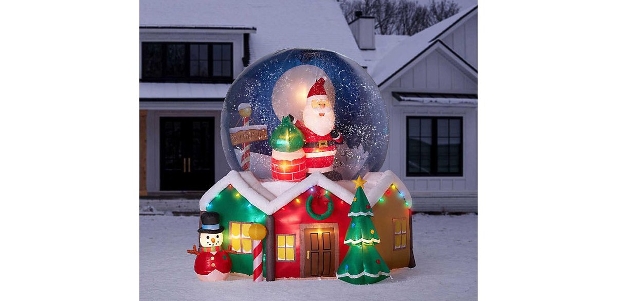 Member's Mark 9 ft Pre-Lit Inflatable Snowglobe