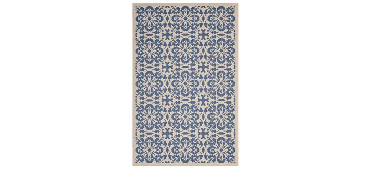 Modway Ariana Vintage Floral Trellis Indoor and Outdoor Area Rug