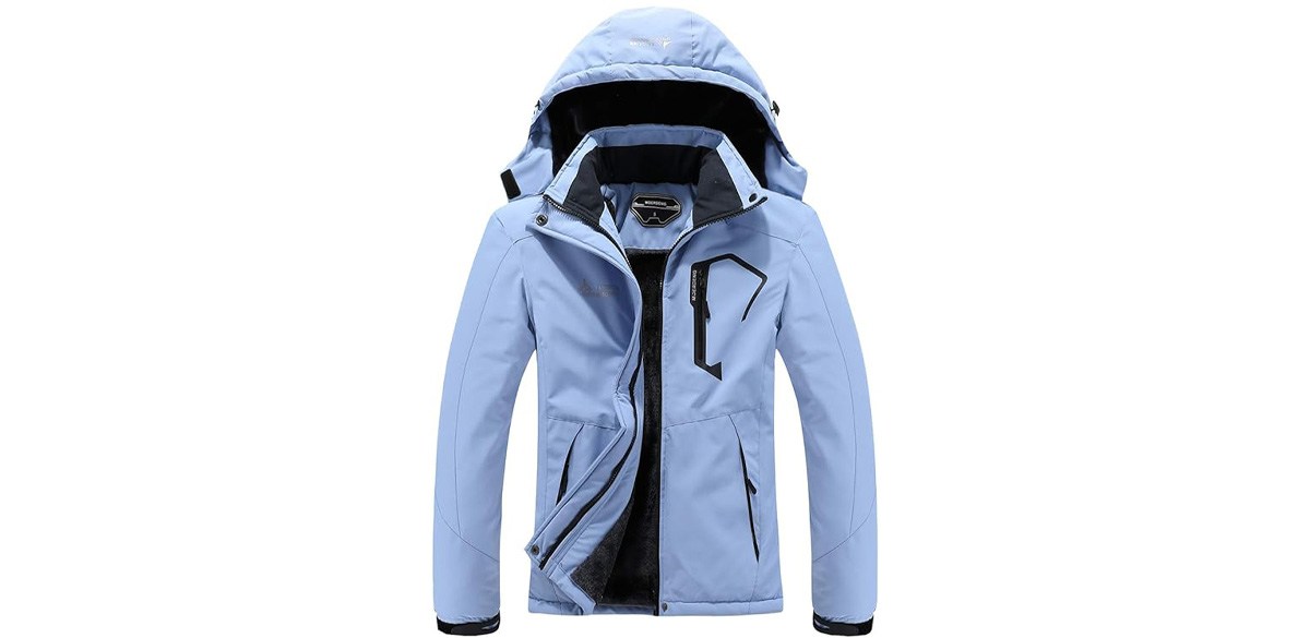 MOERDENG Women's Waterproof Ski Jacket