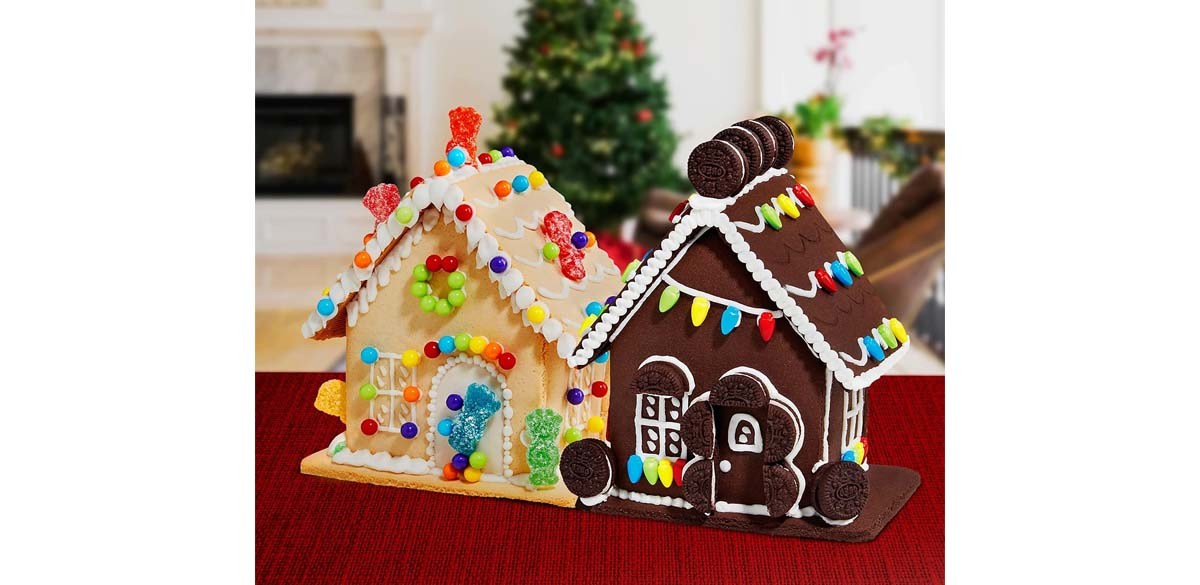 Nabisco Create-A-Treat Oreo and Sour Patch Kids Holiday Cookie House Decorating Kits