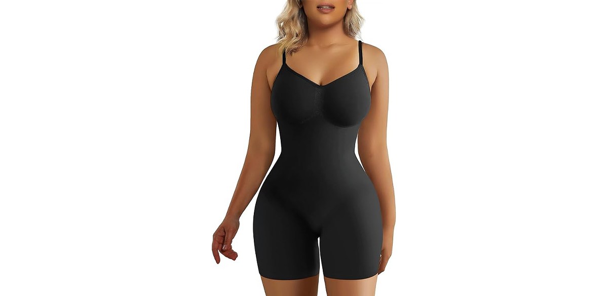 SHAPERX Women's Tummy Control Seamless Sculpting Body Shaper Bodysuit