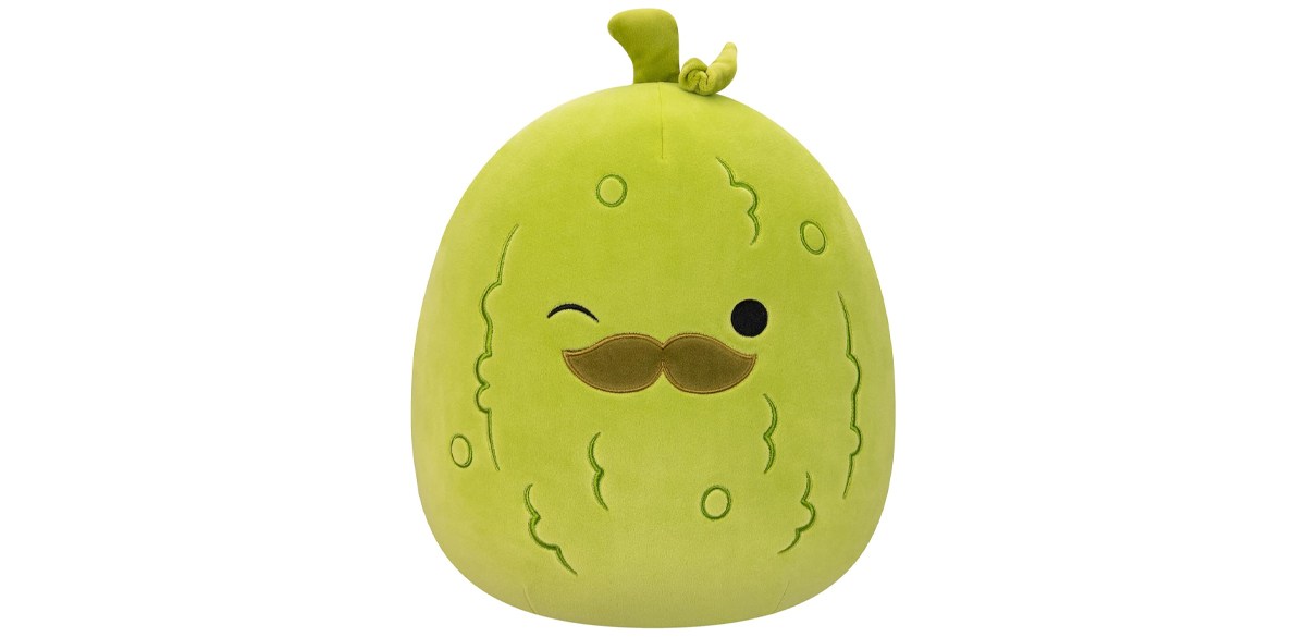 Squishmallows Original 12-Inch Charles Pickle with Mustache