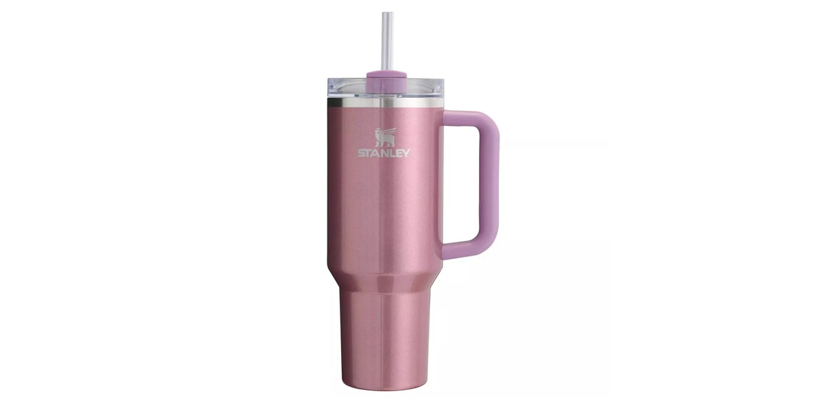 Stanley 40 oz Stainless Steel H2.0 FlowState Quencher Tumbler in Mauve Shimmer