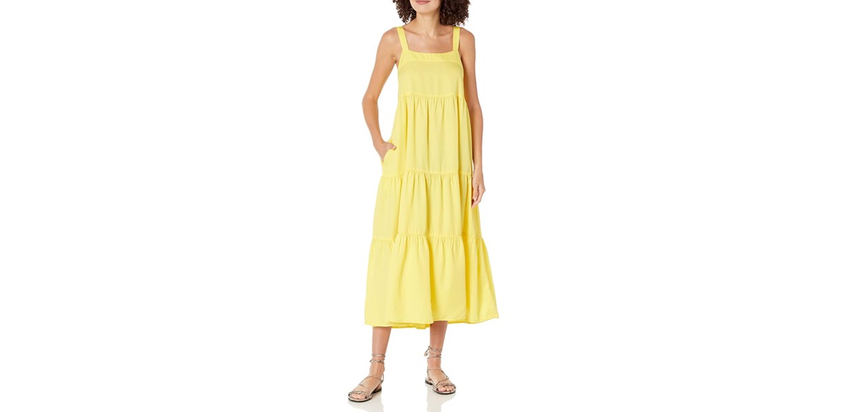 The Drop Women's Britt Tiered Maxi Tent Dress