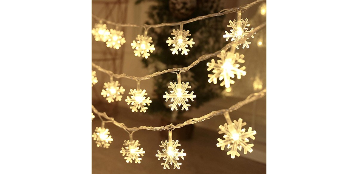 CESOF Snowflake String Christmas Lights