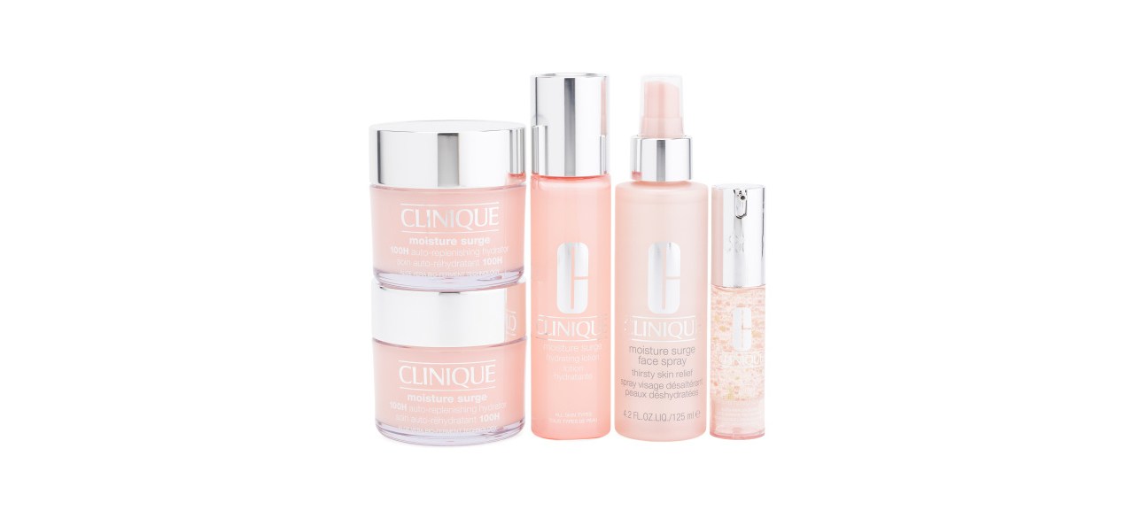 CLINIQUE 5pcs Moisture Surge Set on white background