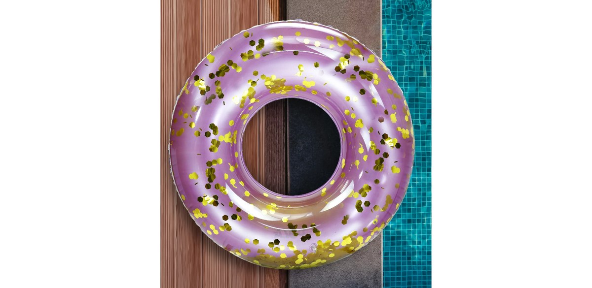CoTa Global Inflatable Pool Float – Stylish Confetti