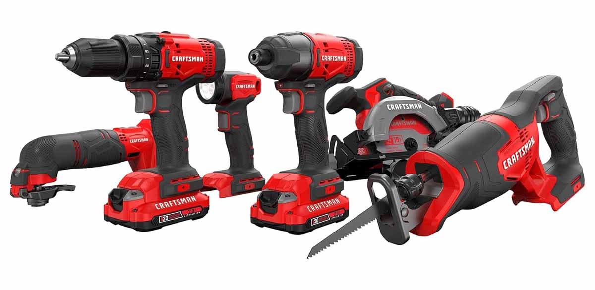 CRAFTSMAN V20 Cordless 6-Tool Combo Kit