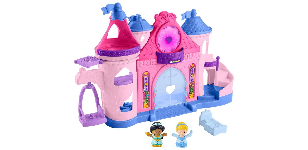 Fisher-Price Little People Toddler Toy Disney Princess Magical Lights & Dancing Castle