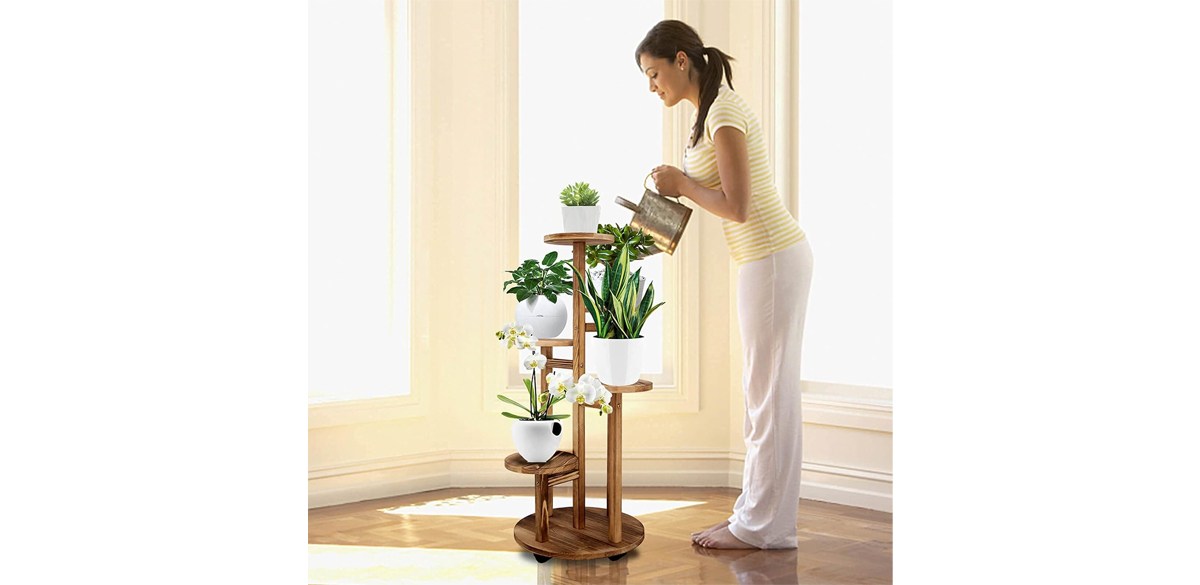 GEEBOBO 5 Tier Tall Plant Stand