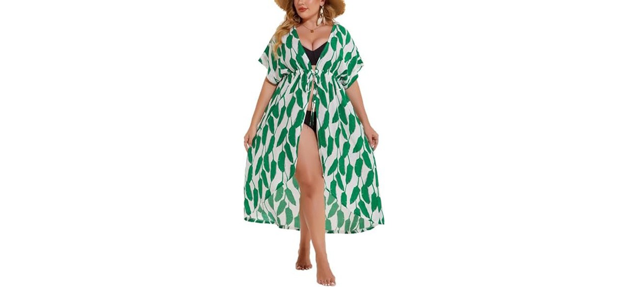 IN'VOLAND Women Plus Size Long Cover-Up