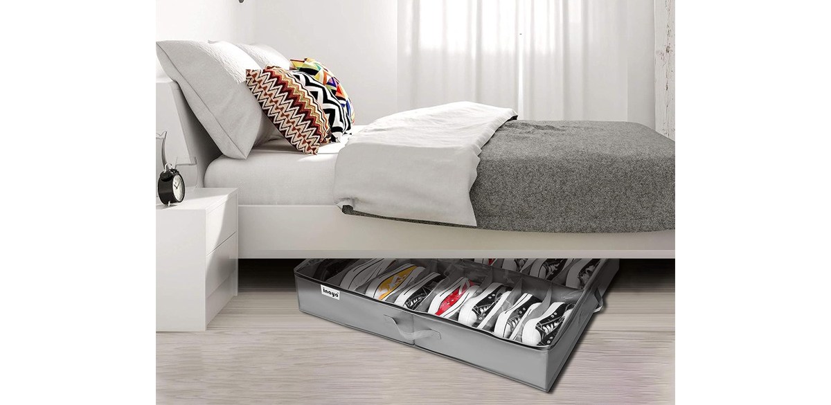 INAYA Under-Bed Shoe Storage Organizer