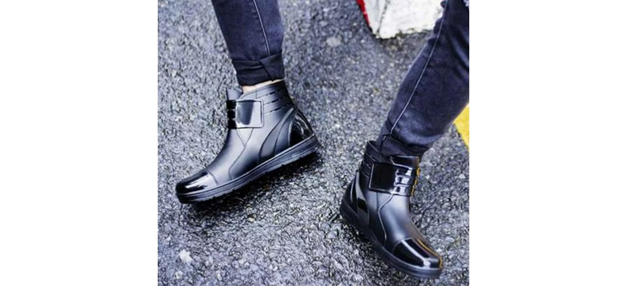 Juebong Men's Fashion Rain Boots
