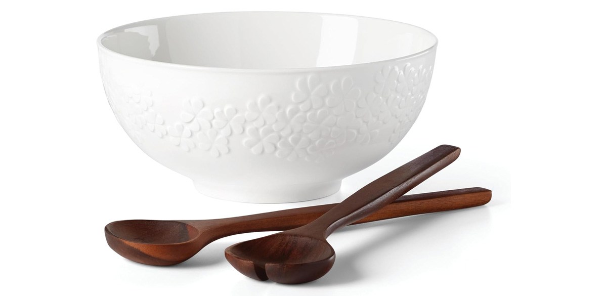 Kate Spade New York Blossom Lane Salad Bowl & Servers