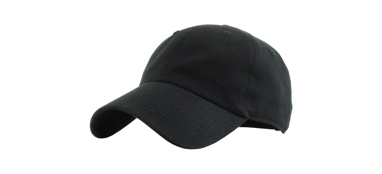 Black KBETHOS Original Classic Trucker Cap on white background