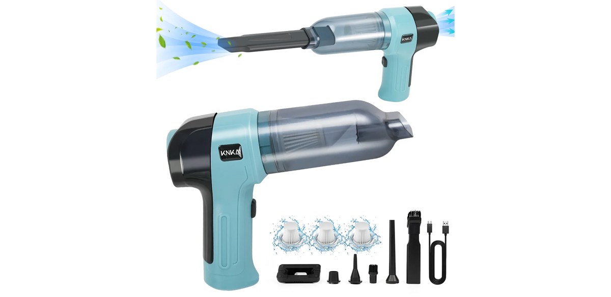 KNKA Car Vacuum Cleaner, Handheld Vacuum Cordless with 3 HEPA Filter