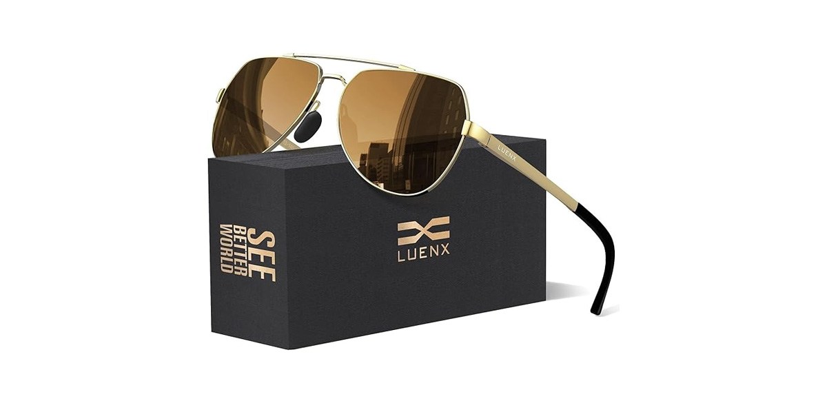 LUENX Aviator Sunglasses