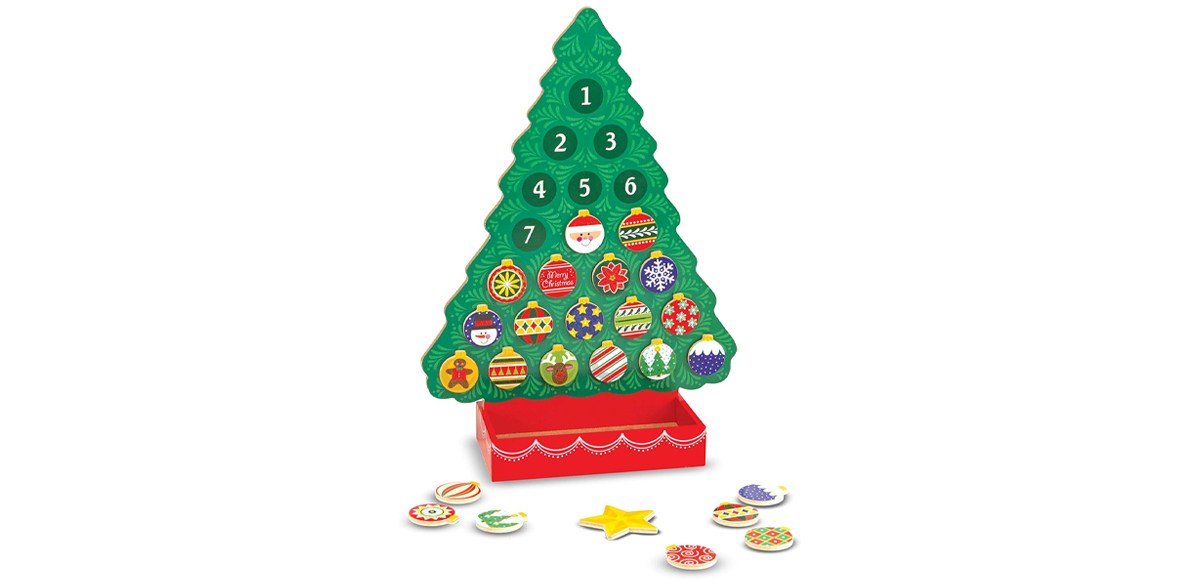 Melissa & Doug Countdown to Christmas Wooden Advent Calendar