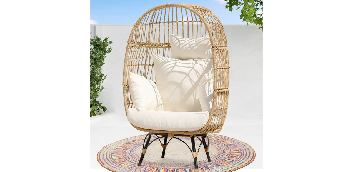 NICESOUL Outdoor Patio Lounge Chair Boho